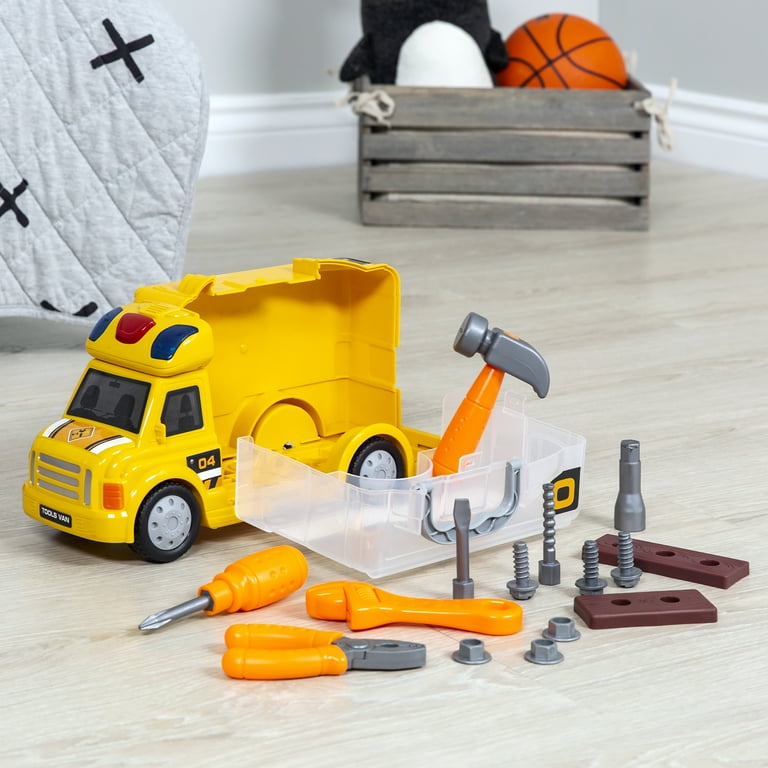 Best Choice Products 15-Piece Kids Portable Repair Truck Pretend