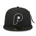 thumbnail image 2 of Men's New Era x Alpha Industries  Black Philadelphia Phillies 59FIFTY Fitted Hat, 2 of 5