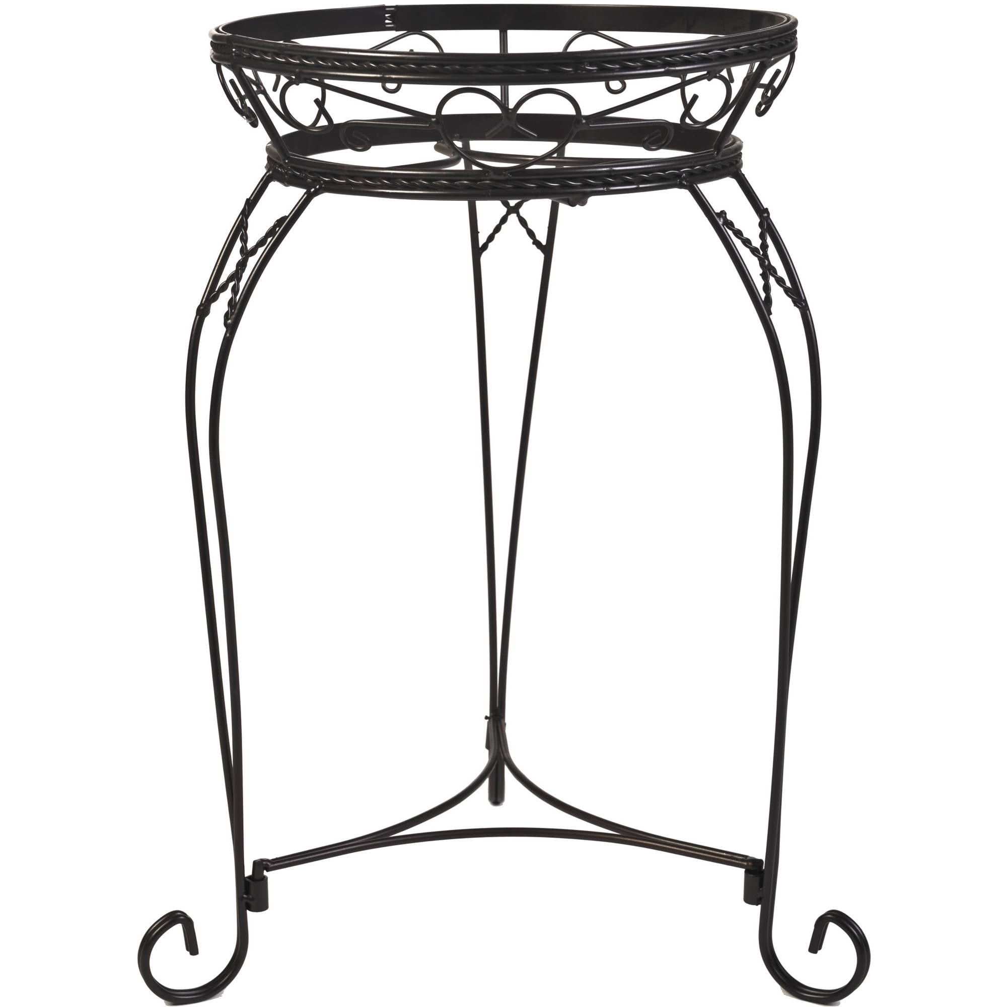 CobraCo 21" Scroll Braided Bronze Finish Plant Stand by CobraCo