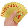 thumbnail image 2 of Fratelli Gold Deck Of Waterproof Playing Cards Pack Of 2 - Flexible Pvc Plastic Playing Cards Premium Poker Cards Waterproof Playing Cards Washable Flexible Use For Party & Game, 2 of 5