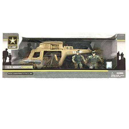 U.S. Army Chopper Playset w/ 2 Soldier Figures