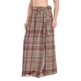 thumbnail image 2 of Women Sarong Wraps Retro Checkered-a5 Swimsuit Beach Pareo Bikini Coverups Skirt M, 2 of 7