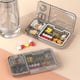 thumbnail image 2 of Caja de pastillas 3 en 1 divisores de pastillas selladas portátiles suministros para el cuidado de la salud a prueba de agua, 2 of 9