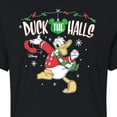 thumbnail image 3 of Disney - Duck The Halls - Juniors Cropped Cotton Blend T-Shirt, 3 of 5