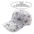 thumbnail image 2 of Hsqqdc Lace Rhinestone Baseball Cap, Bow-knot Butterfly Adjustable Sun Protection Hat, 2 of 7