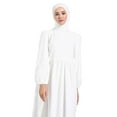thumbnail image 3 of Off White - Multi - Crew neck - Unlined - Modest Dress - Benin, 3 of 5