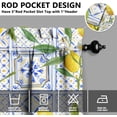 thumbnail image 6 of Lemon Kitchen Curtains Set for Windows - Summer Kitchen Decor, Sink Window Valance, 3 Piece Set, 54x36 Inches, 6 of 7