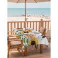 thumbnail image 2 of Outdoor Tablecloth with Umbrella Hole for Patio/Picnic/Party/Camping, Watercolor Floral Waterproof Table Cloth Rectangle Table Cover Washable, Summer Sunflowers Butterfly Rustic Wood Gray (60"x 120"), 2 of 8