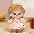 thumbnail image 3 of Muñeca de peluche de 20 cm, modelo estrella de anime, muñeco de peluche Kawaii, personalizable, con falda, de algodón, para niños, regalo, 3 of 6