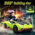 thumbnail image 4 of Jaxpety 12V Kids Ride on Drift Car Lamborghini STO Licensed W/Remote Control Music, up to 8mph, 4 of 14