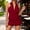Wine, variant on MAIHAN Women Casual Outfits Summer Clothing Sets Shirt Tops Shorts Clothes Sets Elastic Waist Shorts 2pcs Clothes Set Casual Two-Piece Outfit