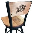thumbnail image 3 of Holland Bar Stool  36 in. L038 - Black Wrinkle US Naval Academy Navy Swivel Bar Stool with Laser Engraved Back, 3 of 3