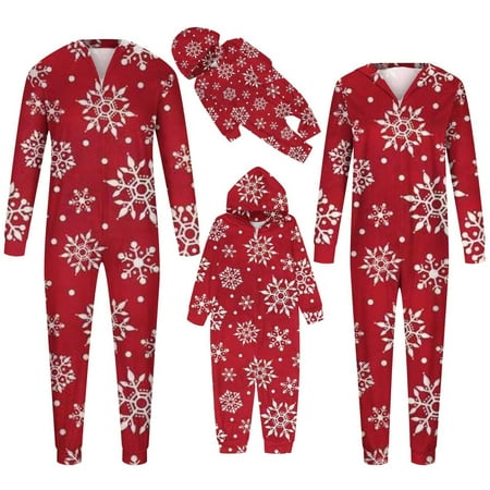 

YWDJ Matching Christmas Pajamas Christmas Baby Kids Child Printed Top+Pants Family Matching Pajamas Set Red(Red Kids 9T)