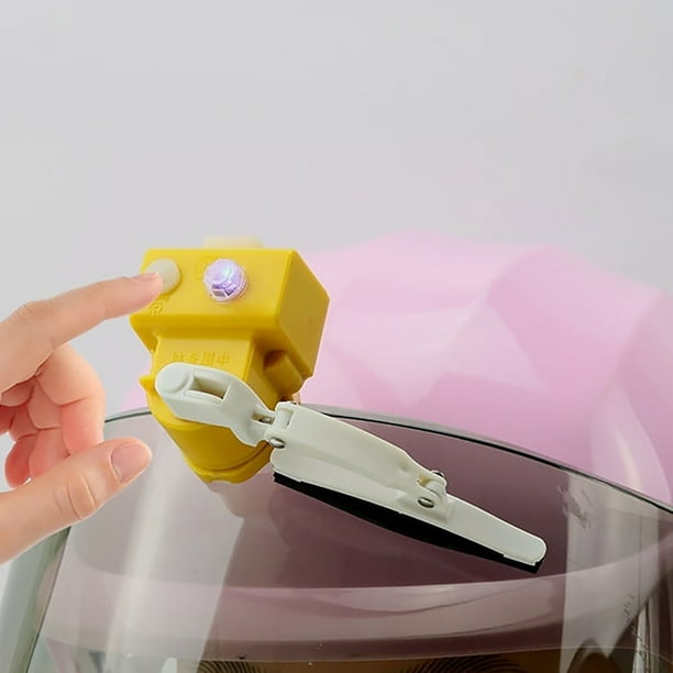 Limpiacascos inteligentes de moto | Mini limpiaparabrisas con diseño impermeable, luz nocturna LED recargable, doble velocidad de borrado, se adapta a la mayoría de los cascos | Mejor visibilidad