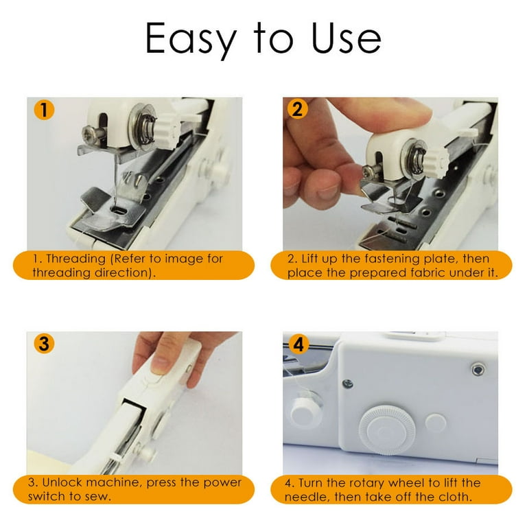 Handheld Sewing Machine Mini Sewing Machines,Portable Sewing Machine Quick Handheld  Stitch Tool For Fabric, Cloth, Clothing (battery Not Included) 2024 - $8.99