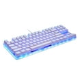 thumbnail image 1 of ziyahi Luminous Mechanical Keyboard 87 Keys RGB Backlight Office School Game Laptop PC Computer Key Board Replacement Gaming Blue Switch, 1 of 1