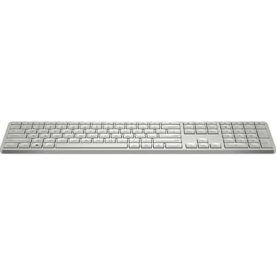 hp silver keyboard and mouse