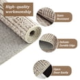 thumbnail image 3 of Area Rug 5'x7' Boho Textured Design Living Room Non Slip Low-Pile Soft Tribal Print Bedroom Rug Stain Resistant Playroom Carpet Office Beige, 3 of 7
