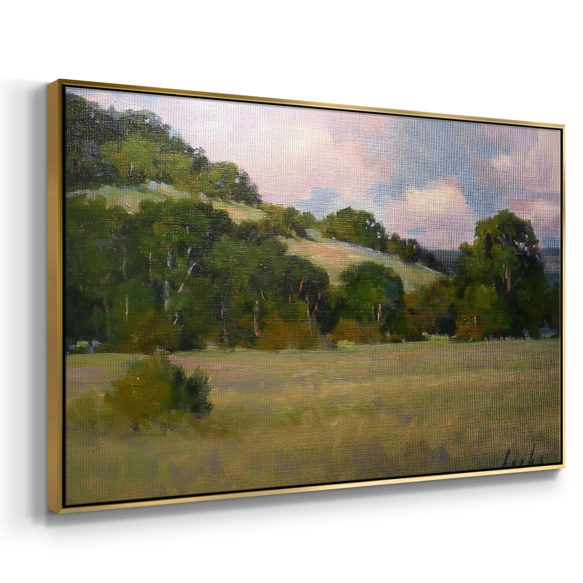 Vintage Landscape-CCXLVII By Wexford Home Framed in Gold Wood Gallery Wrapped Canvas 17 in. x 25 in.
