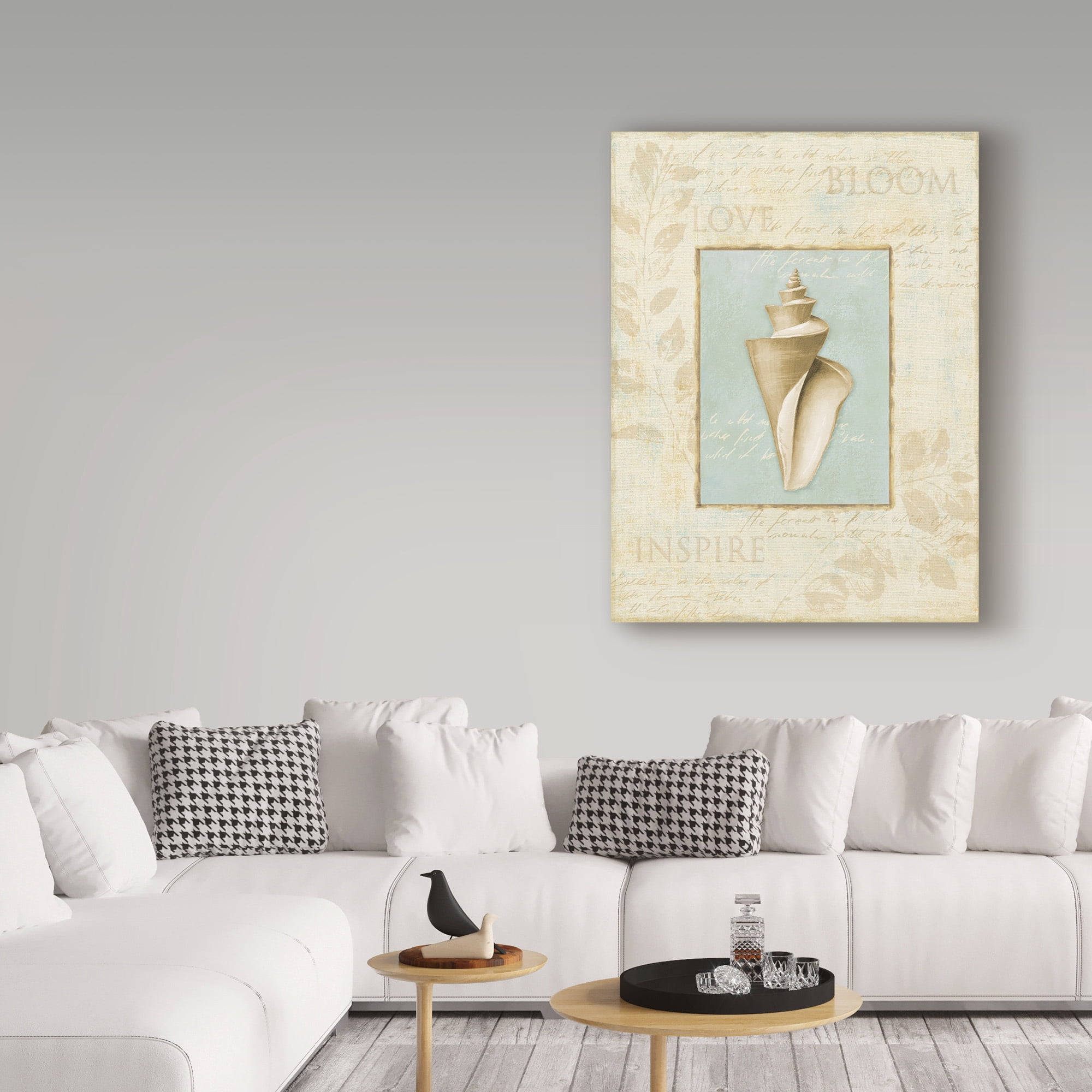 Trademark Fine Art 'Soothing Words Shells III' Canvas Art by Lisa Audit