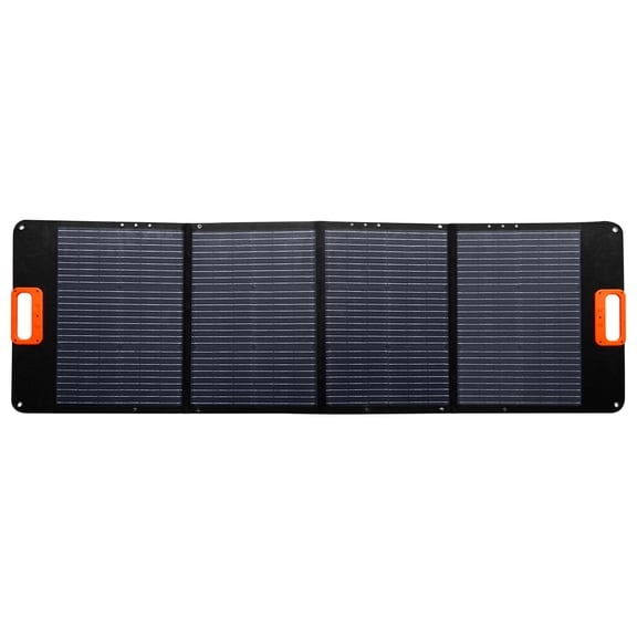 200W Foldable Portable Solar Panel, 24% High Efficiency Solar Charger for Power Station, QC3.0, 60W Type-C, MC4 Output, IP65 Waterproof for Camping RV Emergency