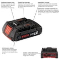 thumbnail image 2 of Batería Bosch BAT612 de 18 V, iones de litio, 2 Ah, alimentación estándar, 2 of 7