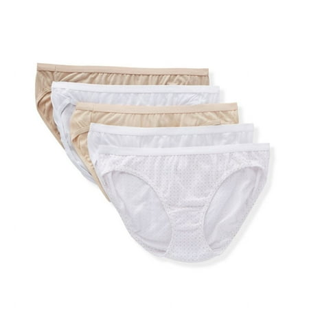 Hanes Ultimate Women s Comfort Cotton Bikini Underwear  5+1 Pack