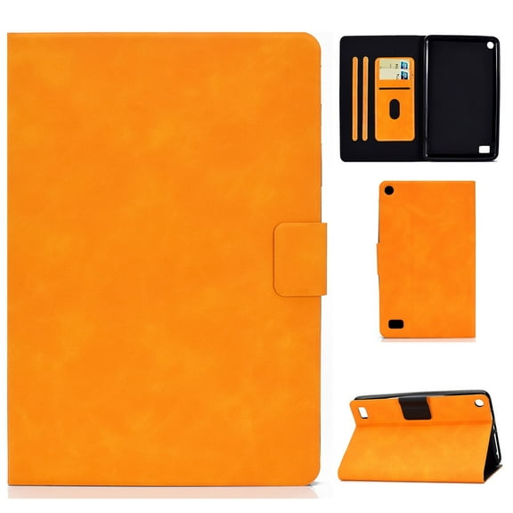 For Kindle Fire 7 2015 / 2017 / 2019 Cowhide Texture Horizontal Flip Leather Case with Holder & &