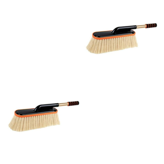 Moyic Cepillo de plumero para automóvil Mango extensible ajustable para automóvil Camión Café Type2 NO2