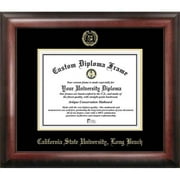 Cal State Long Beach Gold Embossed Diploma Frame