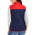 thumbnail image 2 of Charter Club Women's Colorblocked Quilted Vest Blue Size Small, 2 of 3