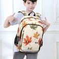 thumbnail image 6 of FORMRS Unisex School Backpack 17" Student Travel Bag with Laptop Compartment, Orange Autumn Leaves, 6 of 7