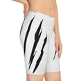 thumbnail image 5 of Effete Feline Claw Marks Scratch Women's Bike Shorts (AOP), 5 of 6