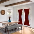 thumbnail image 6 of Darcy Rod Pocket Light Filtering Door Panel with Tieback - 54" x 72" - Marsala, 6 of 9