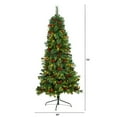 thumbnail image 3 of Nearly Natural 6' Pine Artificial Christmas Tree Prelit 150 Warm White LED Lights, 3 of 13