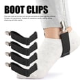 thumbnail image 3 of Clips Para Botas, Clips Para Estribos De Pantalón, Multifuncionales, 4 Piezas, Elásticos, Negros Para Estribos, 3 of 7