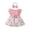 Pink, variant on REDARER Baby Girls' Embroidered Tulle Dress with Flutter Sleeves & Matching Bow Headband, Sleeveless Holiday Party Princess,3-6 Months