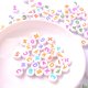 thumbnail image 3 of 100 Uds. Cuentas de letras de alfabeto Multicolor, cuentas acrílicas redondas de 4*7mm, accesorios de joyería DIY, 3 of 4