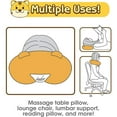 thumbnail image 4 of Almohada de viaje para niños, cojín para el cuello, regalo de Navidad y Halloween, almohada ultra suave para el cuello de animales para dormir, dolor de cuello para asiento de coche de avión TGV (Tige, 4 of 5