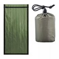 thumbnail image 1 of Manta de emergencia,Manta de emergencia para sacos de dormir de supervivencia,Saco Bivy para mochilero impermeable a prueba de viento,Manta térmica portátil Mylar Space Gear,Excursionismo al, 1 of 8