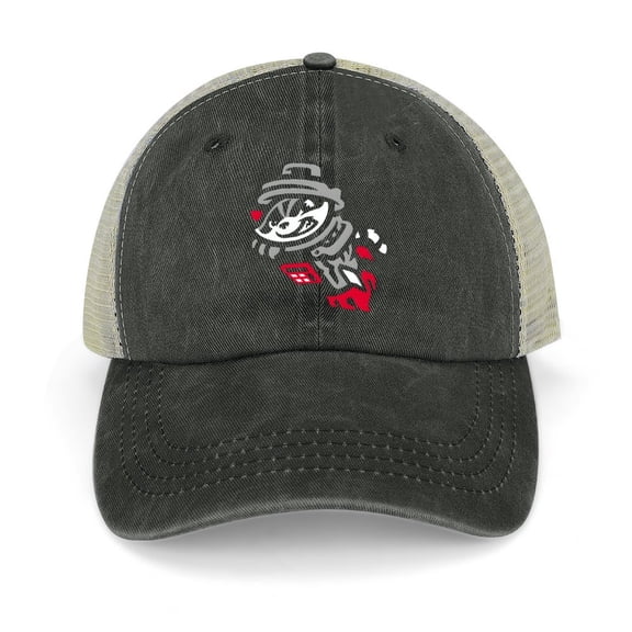 Trashed Panda Black Baseball Cap for Men Women, Adjustable Snapback Hats Trucker Hat