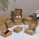 thumbnail image 4 of 20 cajas de regalo marrones, pequeñas, de cartón, para dulces, golosinas, cajas rectangulares de cartón kraft., 4 of 5