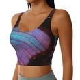thumbnail image 2 of Pofeuu Wings Of A Butterfly Print Sports Bra for Women Sexy Vest Yoga Running Gym Fitness Crop Bras Tops-XX-Large, 2 of 8