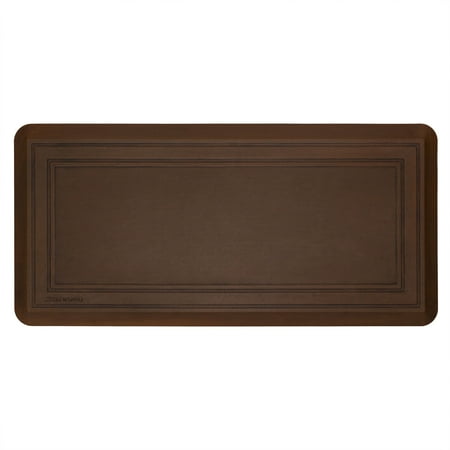 Mohawk Home Solid Frame Tempur-Pedic Anti-Fatigue Non-Slip Cushioned 3/4 Thick Kitchen Floor Mat Brown 1 8 x 3 6