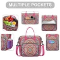 thumbnail image 2 of Mandala Pattern Large Insulated Tote - 100% Leakproof Design for Juicy Fruits, Ice & Water, 2 of 6