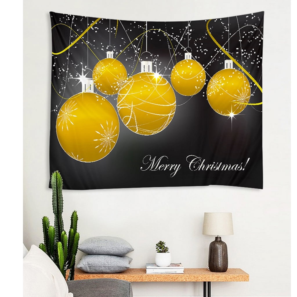 Christmas Theme Wall Hanging Tapestry 60x60inch for Dorm House Decor Durable 