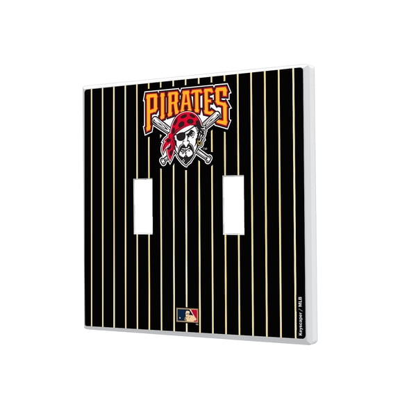Pittsburgh Pirates 1997-2013 Cooperstown Pinstripe Double Toggle Light Switch Plate