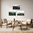 thumbnail image 5 of ZHONGYUTONG Mountain Canvas Wall Art Misty Forest Green Pine Tree Painting Prints Natural Landscape Wall Decor for Living Room Bedroom Framed (12.00" x 18.00"), 5 of 6