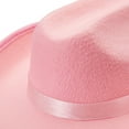 thumbnail image 4 of Cowboy Hat for Kids Girls Boys Wide Brim Hats Felt Western Cowgirl Hats for Cosplay Fancy Dress Dress-up Party, 4 of 7