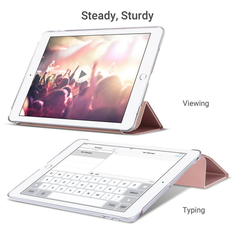ULAK Slim iPad 10.2 Case for 9th, 8th, 7th Gen, Rose Gold, Smart